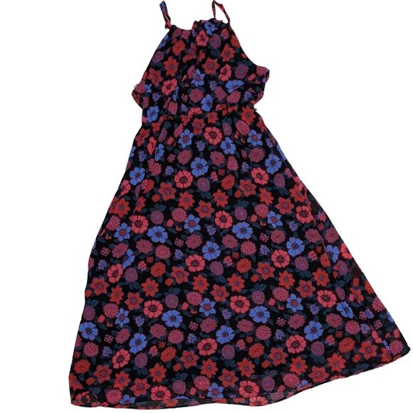 Modcloth halter floral flowy lined sleeveless printed lined maxi dress size 2X - Picture 1 of 12